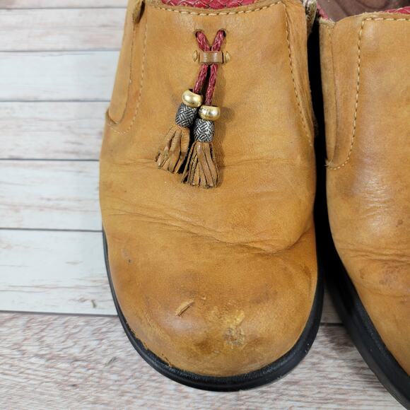 Ariat Womens Mendocino Tassel Leather Western Slip On Mule Clogs Size 8.5 - Picture 10 of 16